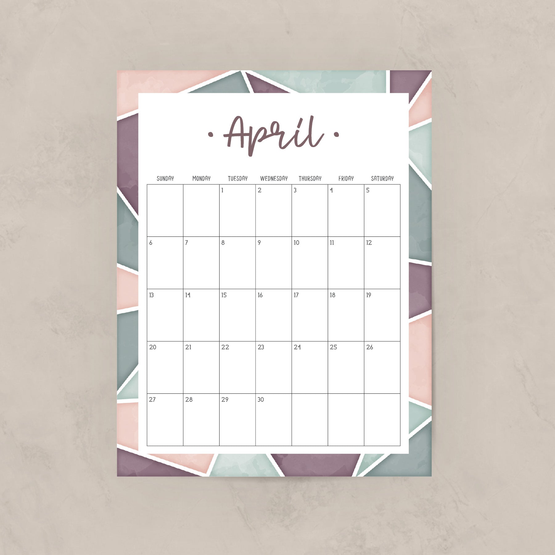 printable calendar