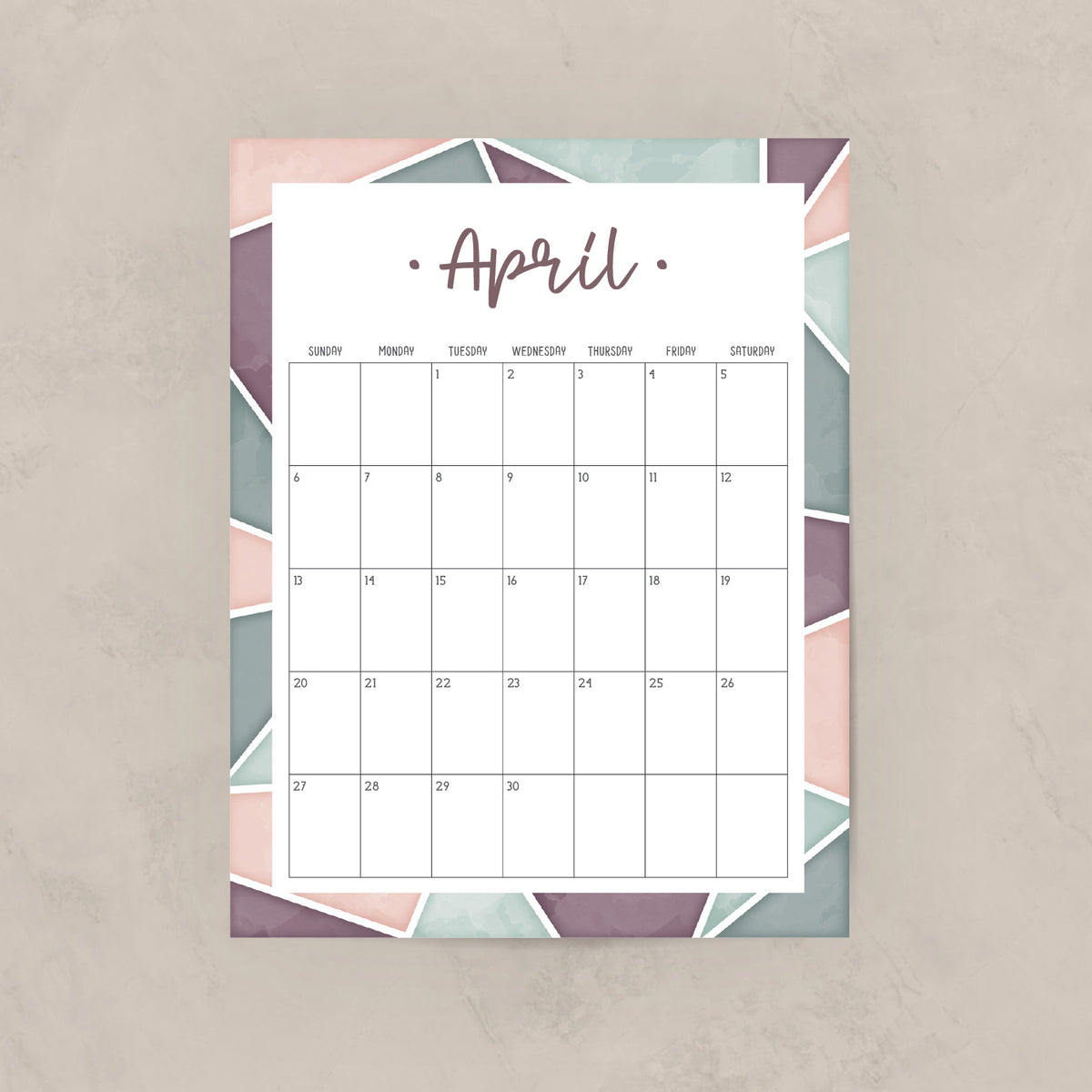 printable calendar