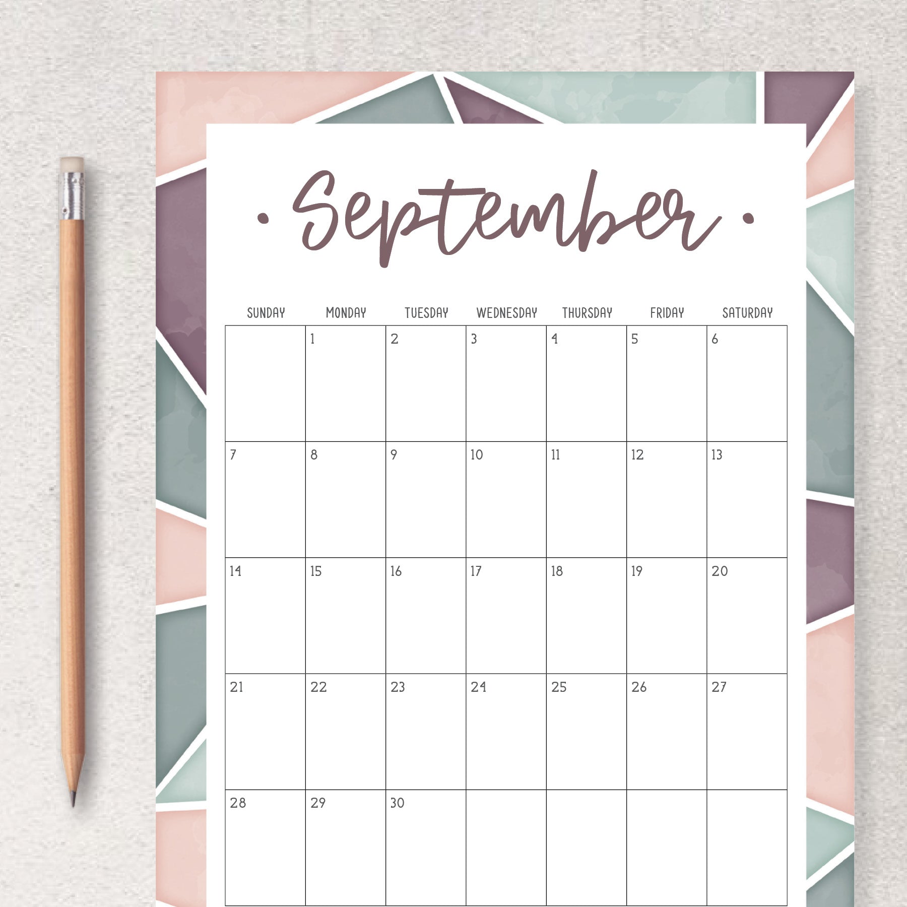 printable calendar