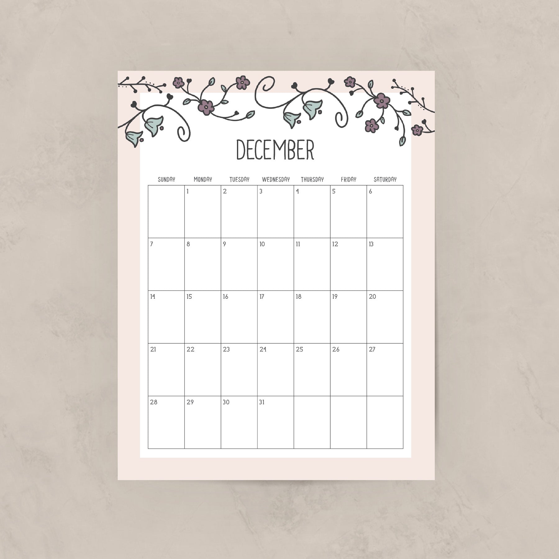 Printable Calendar