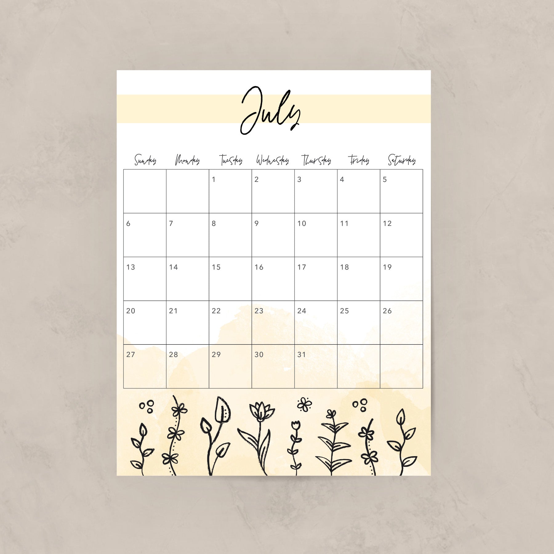 Printable Calendar