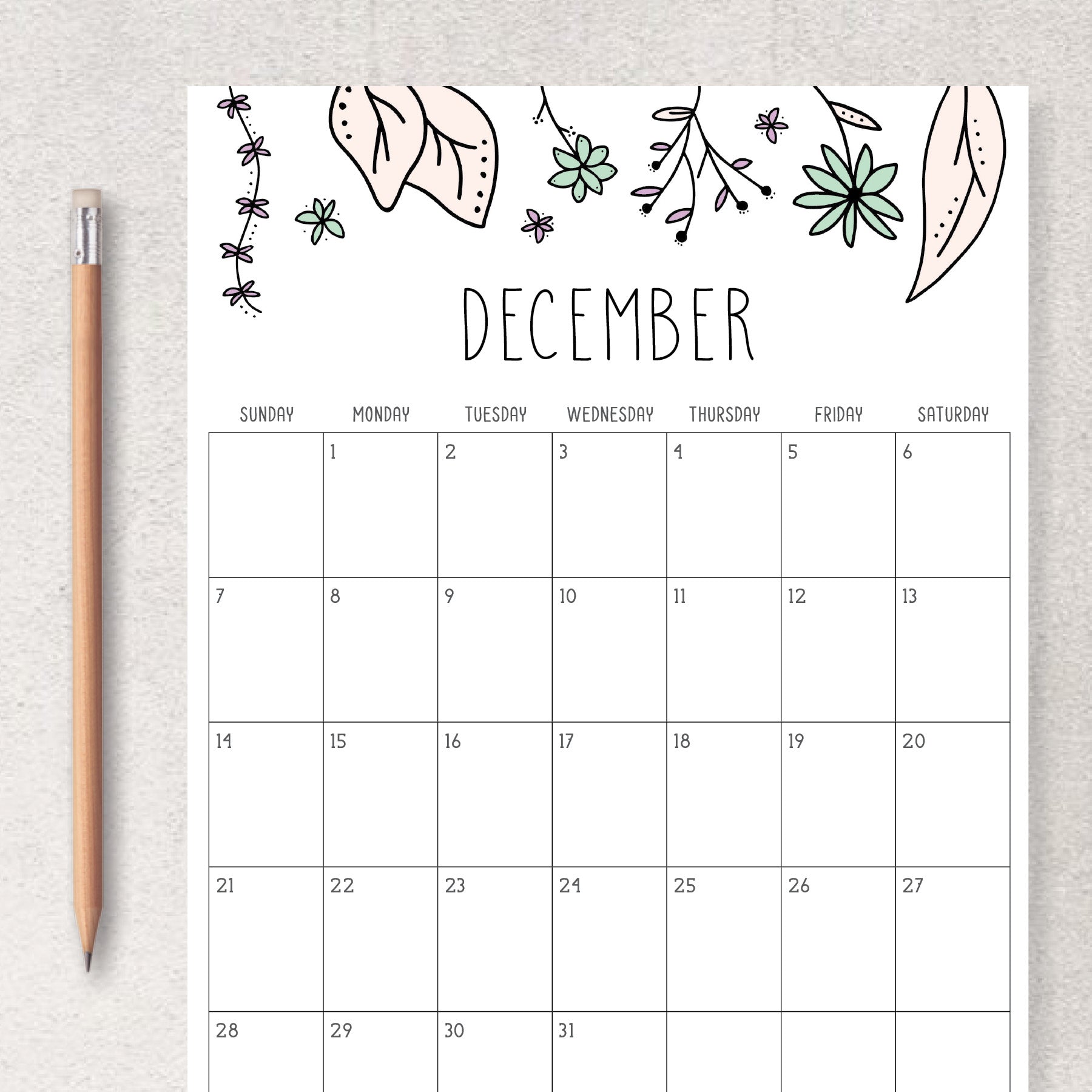 printable calendar