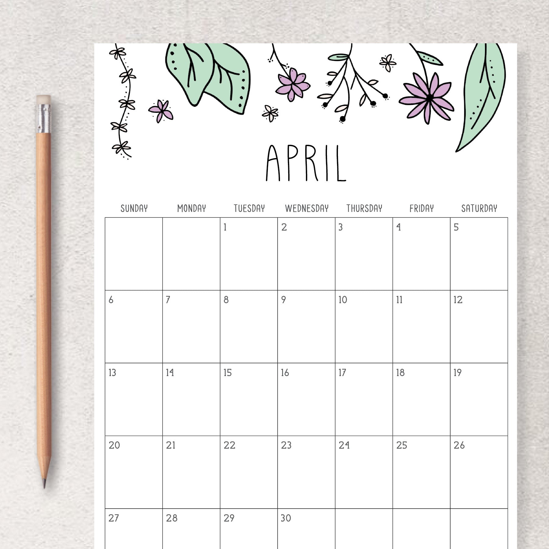 printable calendar