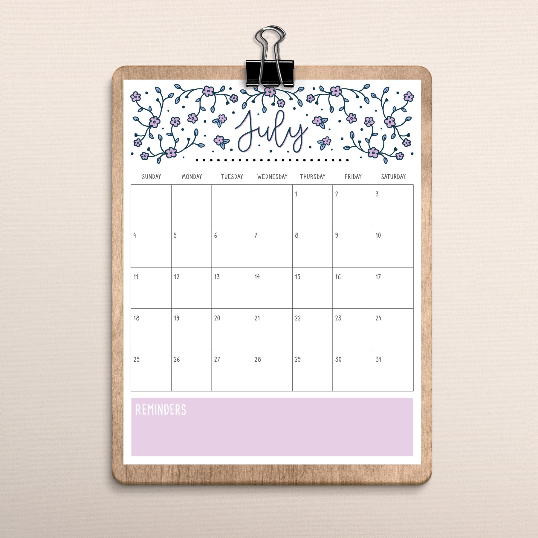 Printable Calendar