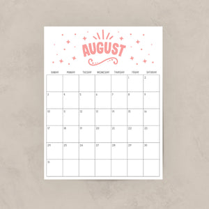 Printable Calendar