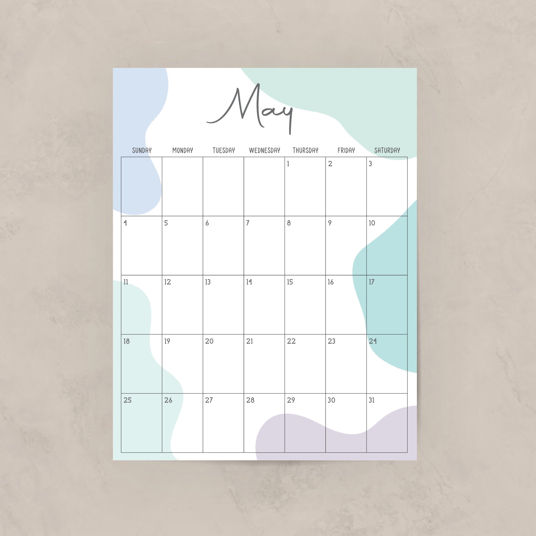 printable calendar