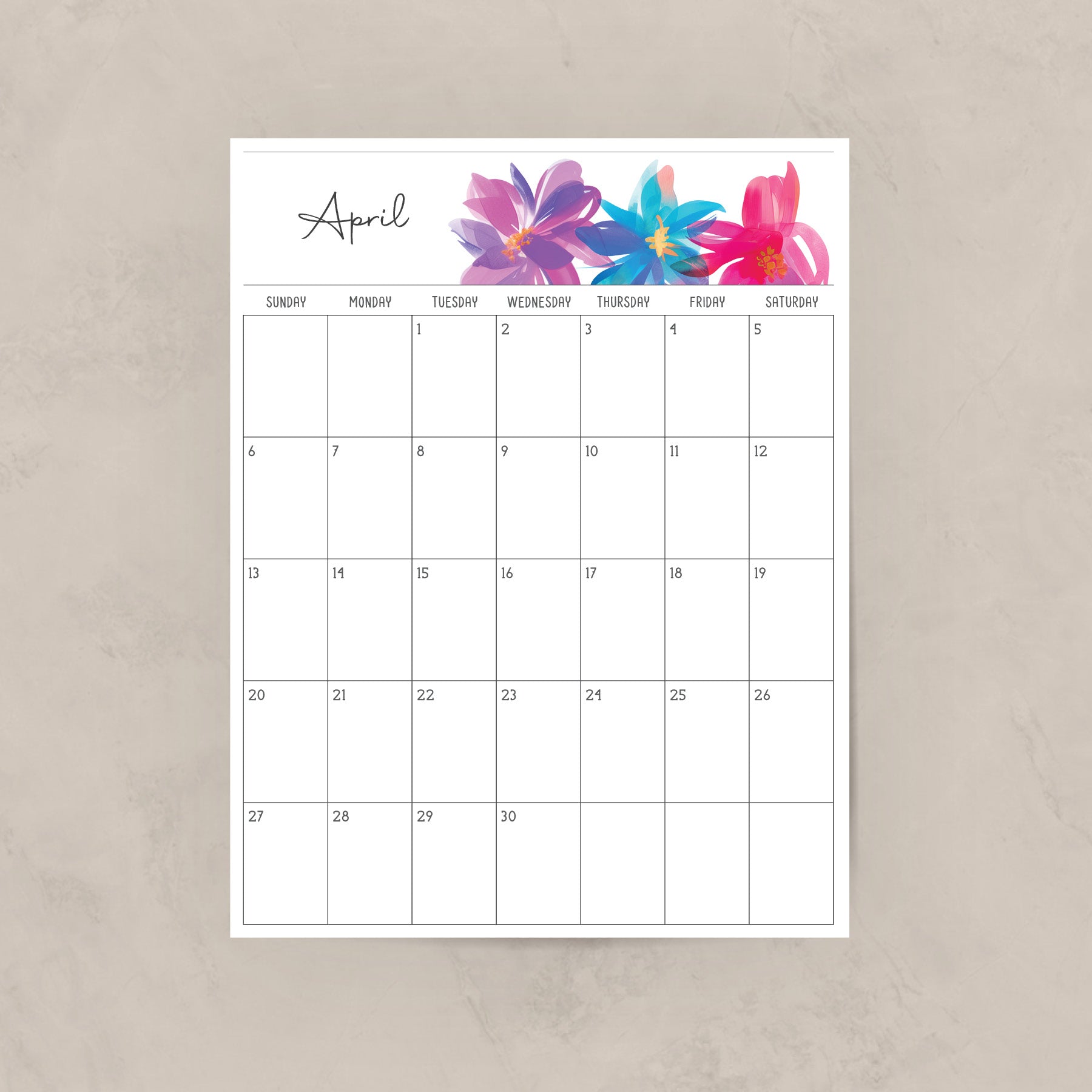 Printable Calendar