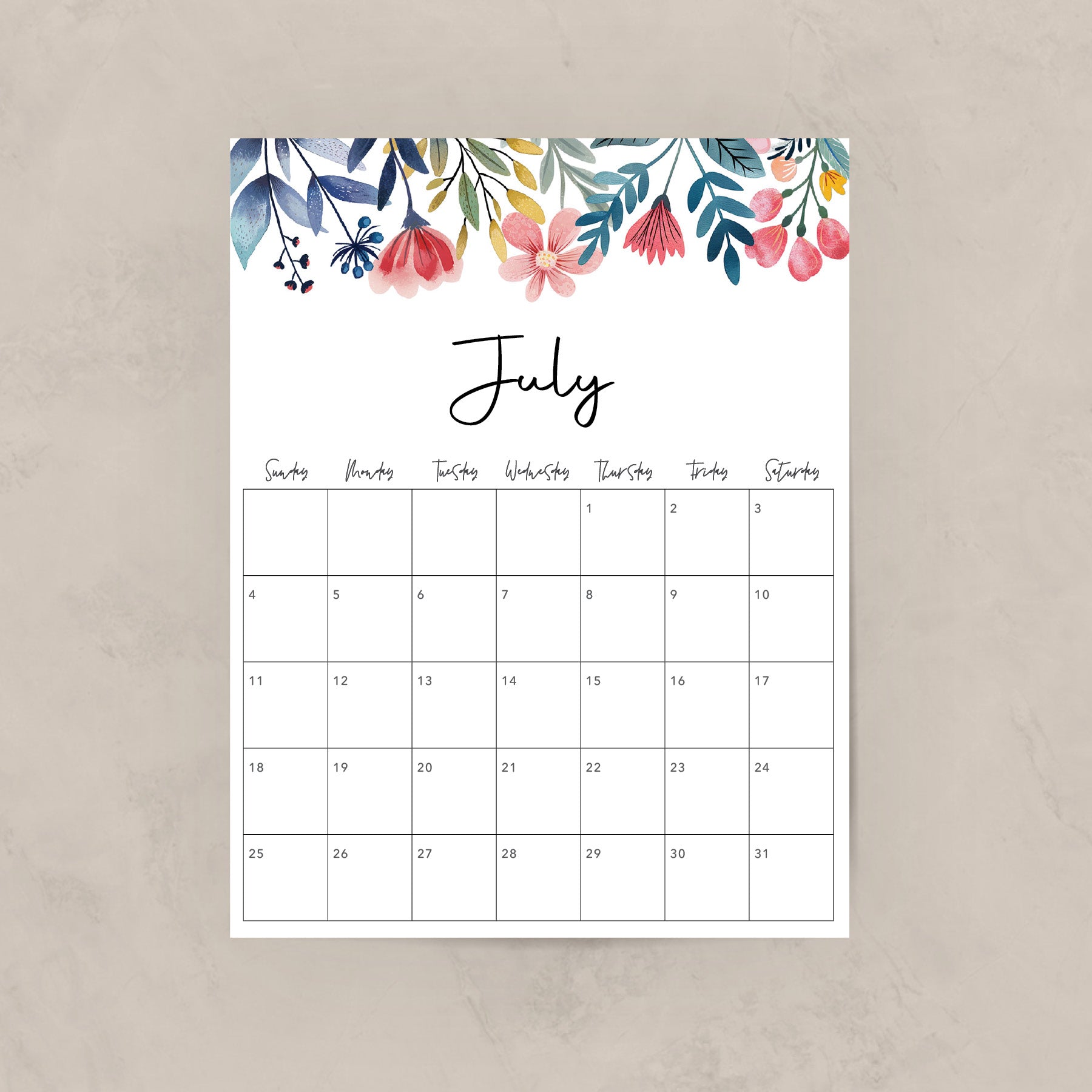 Printable Calendar