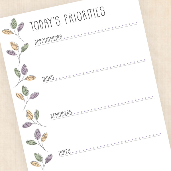 printable daily planner