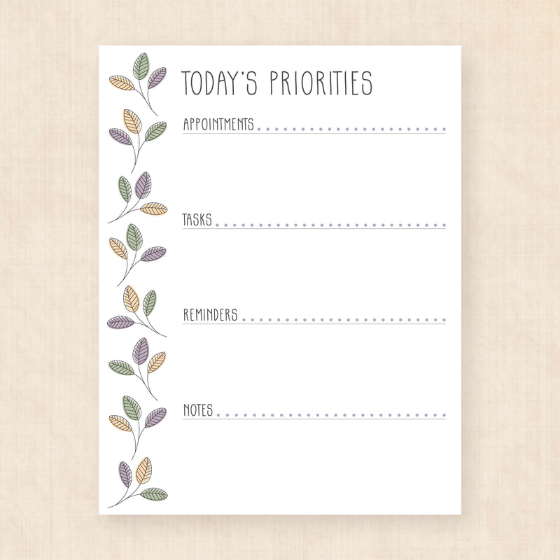 printable daily planner