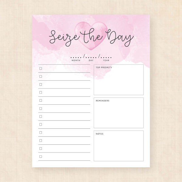 printable daily planner