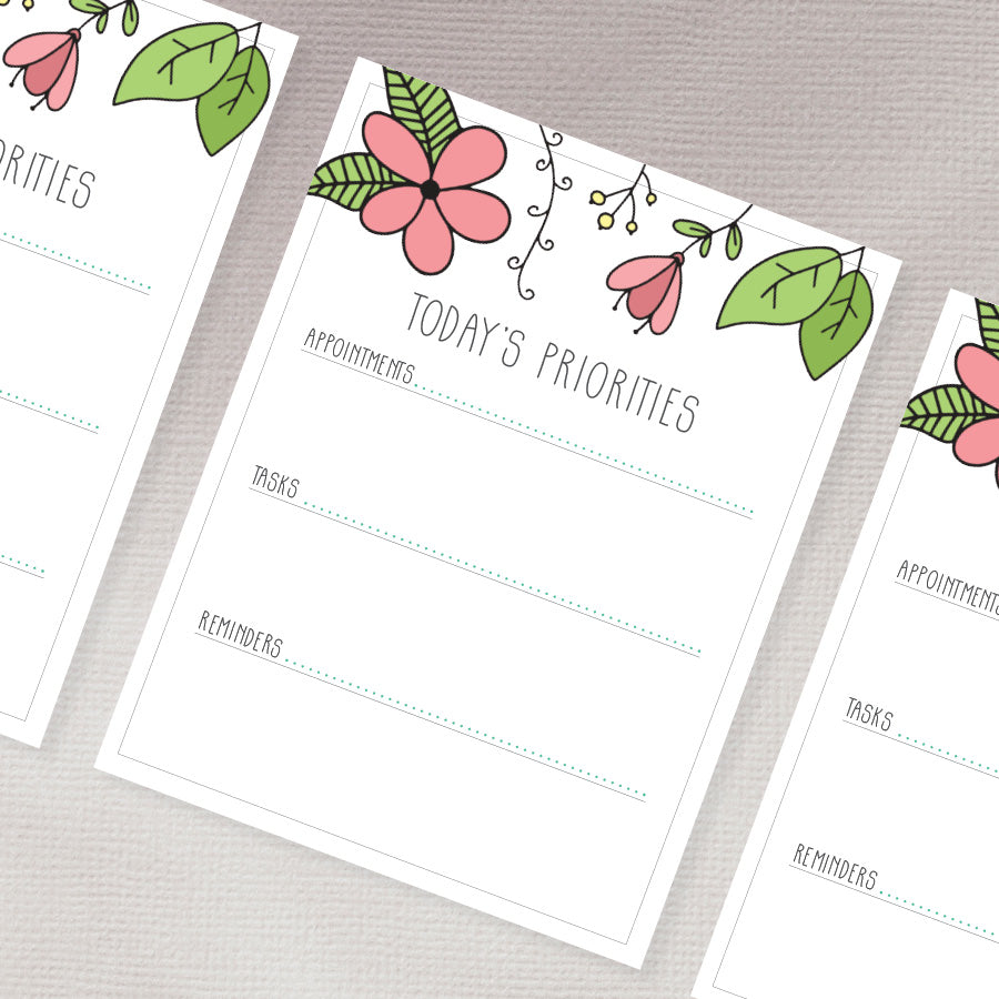 Printable Daily To-Do List: Opulent Orchids