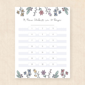 habit tracker printable