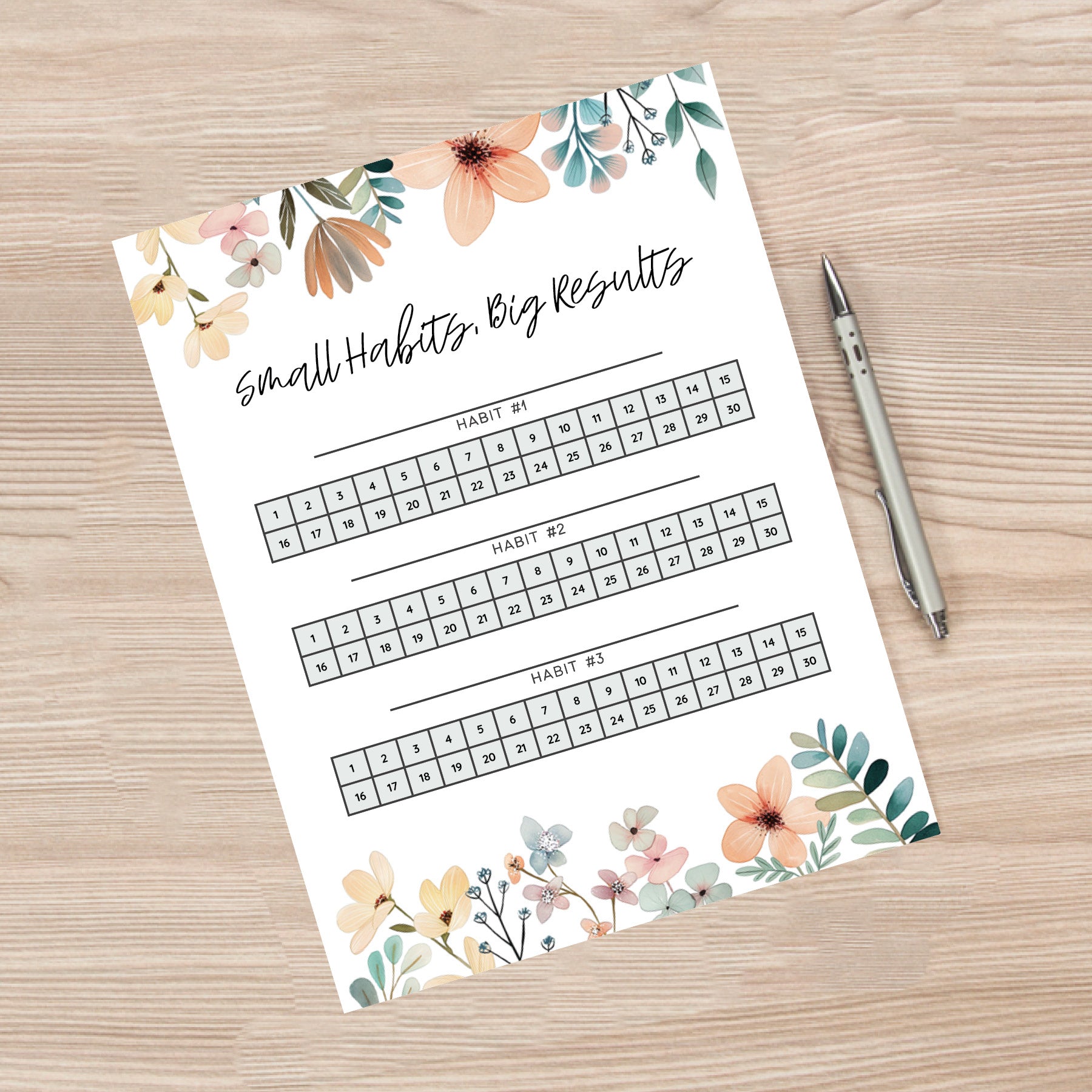 Printable Habit Tracker