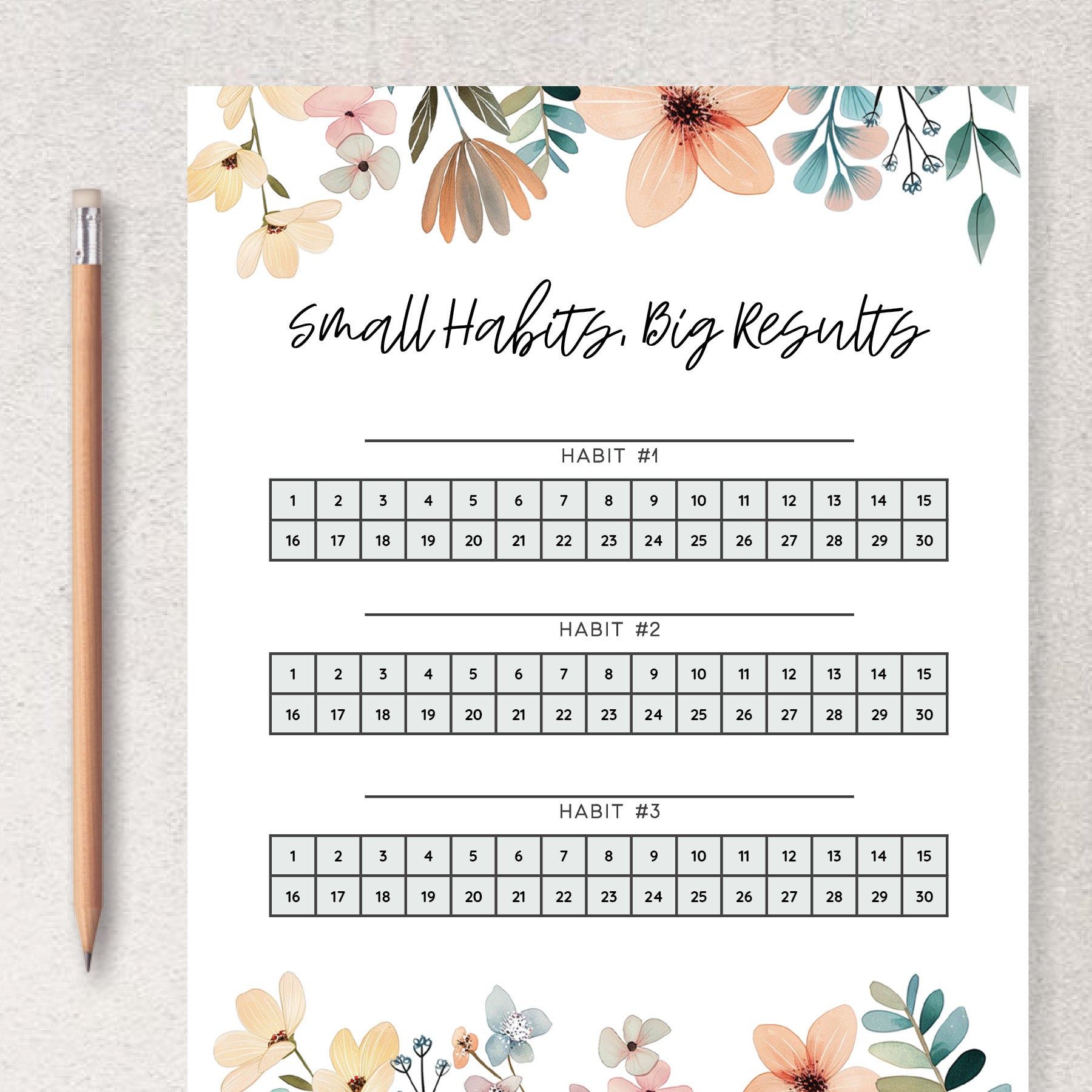 Printable Habit Tracker