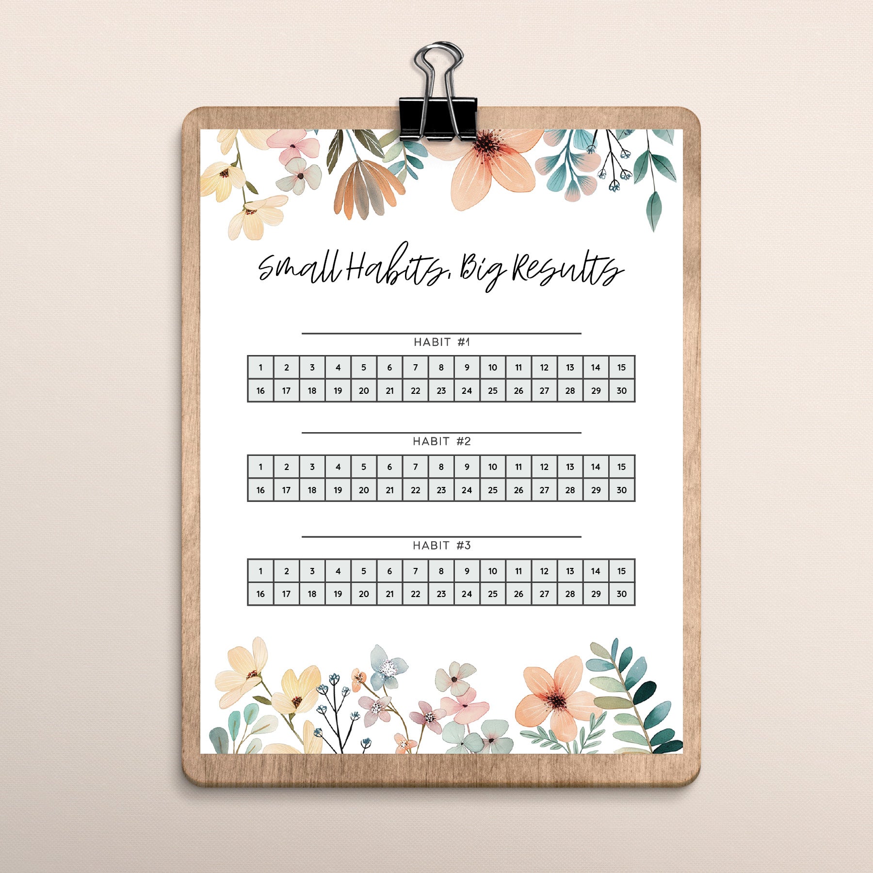 Printable Habit Tracker