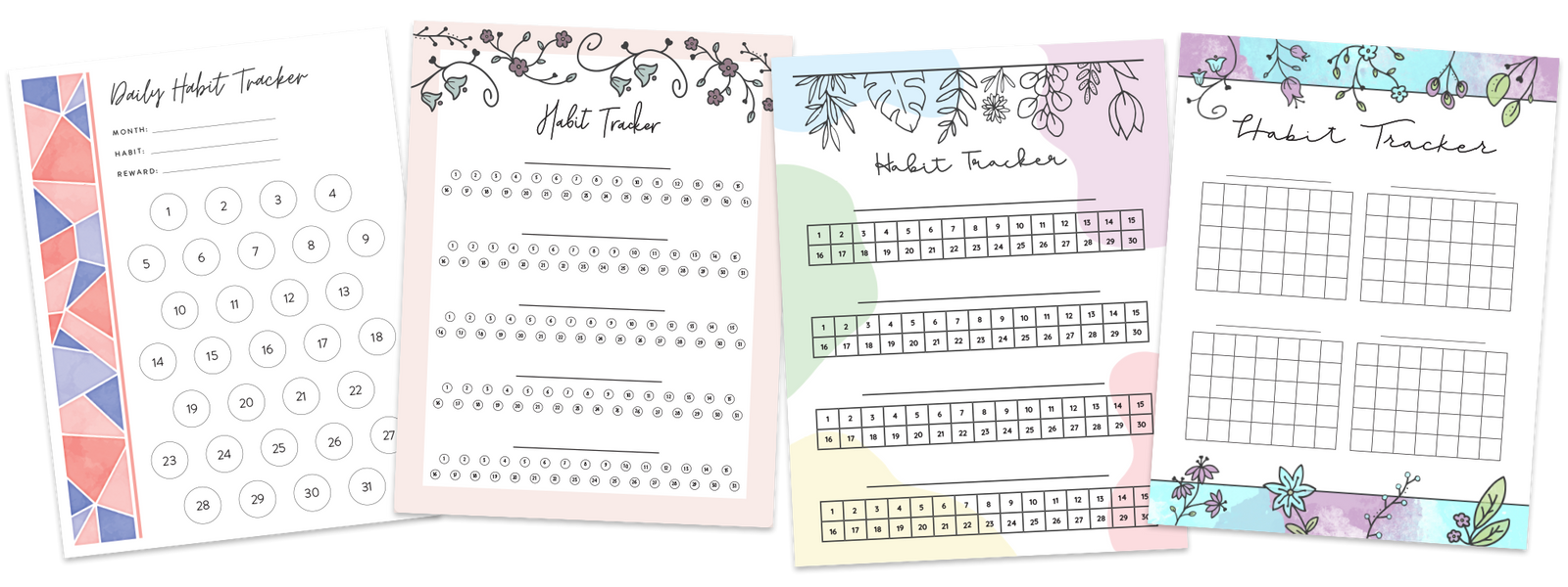 printable habit tracker