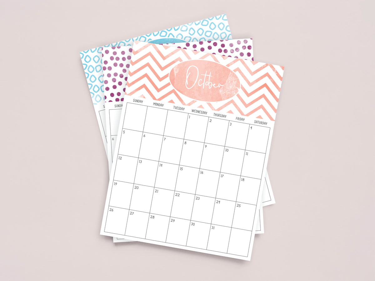 printable october calendar