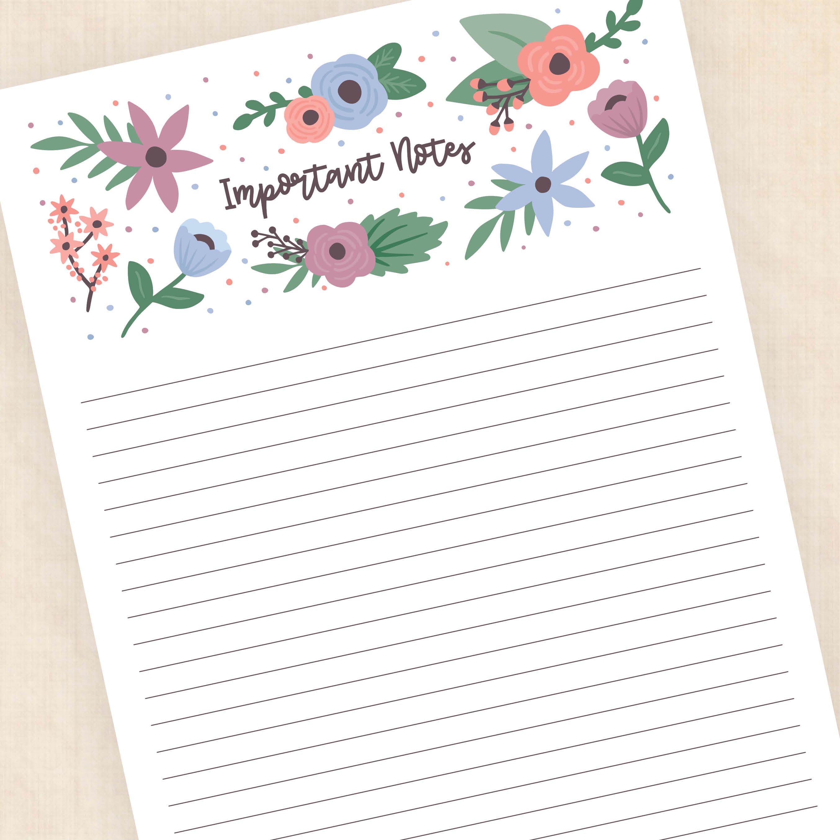 stationery template