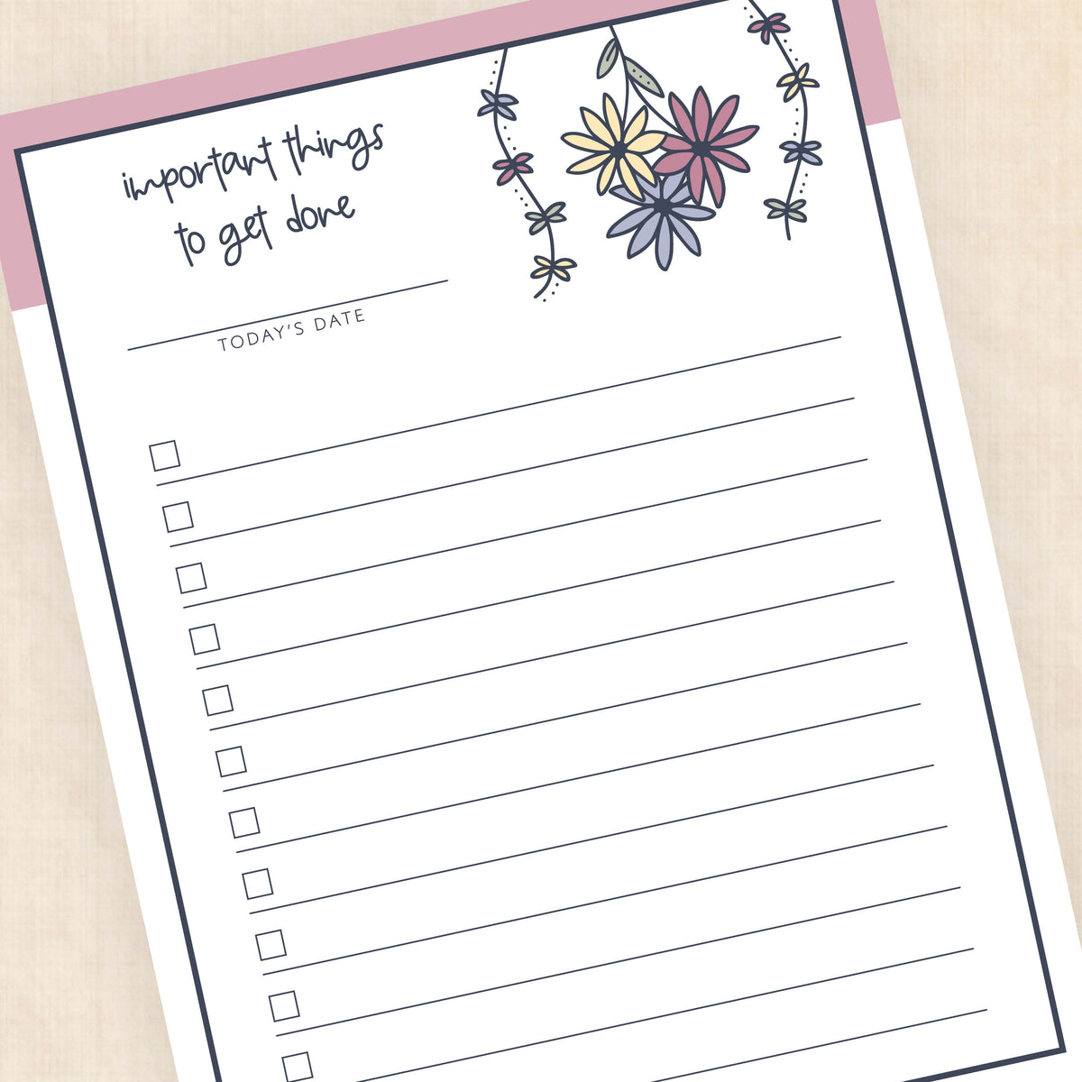 printable to do list
