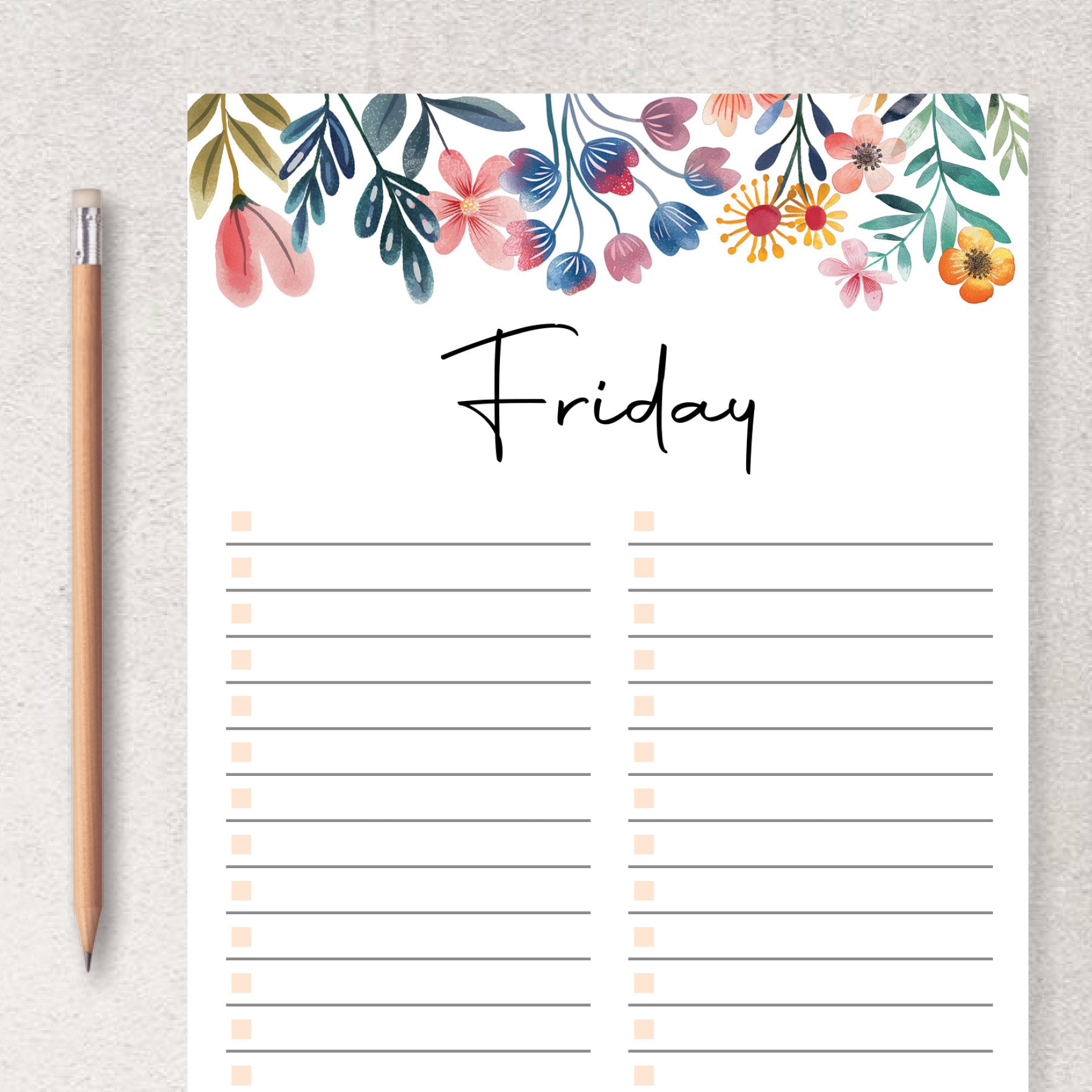 Printable Weekly Planner