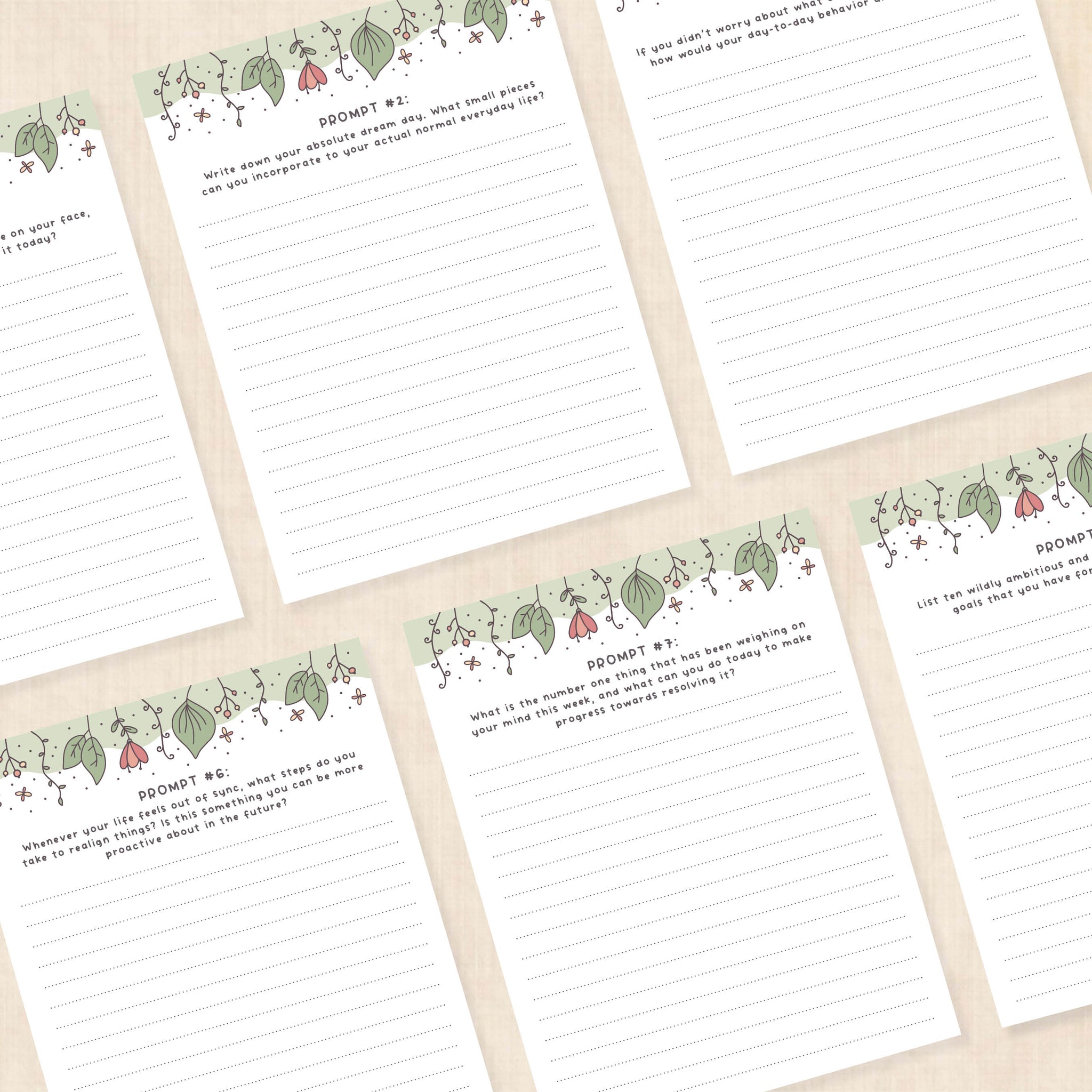 Self Love Journal Prompts · PDF Workbook