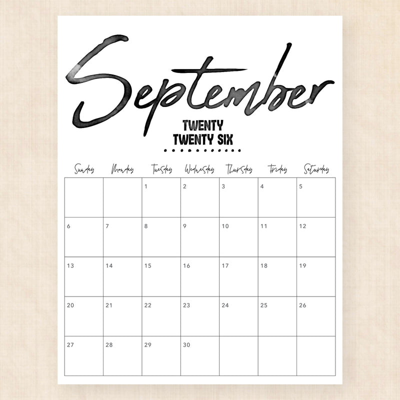 september 2026 calendar zebra zest