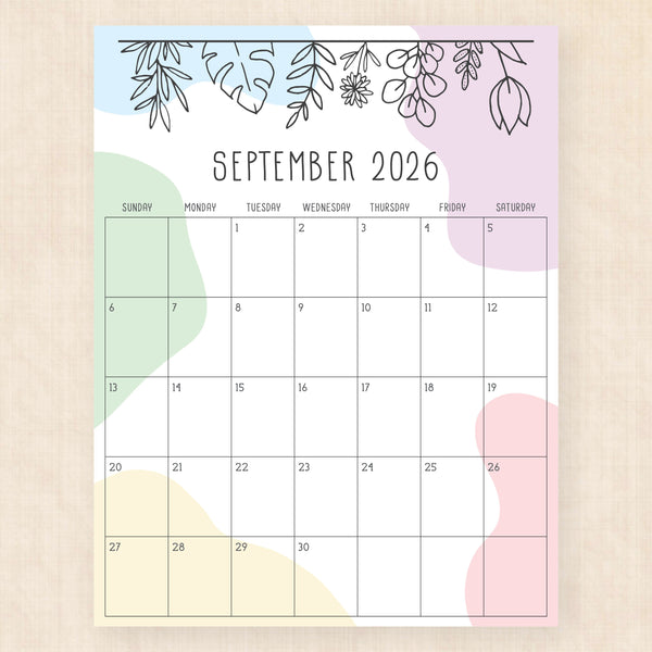 september 2026 calendar radiant rhapsody