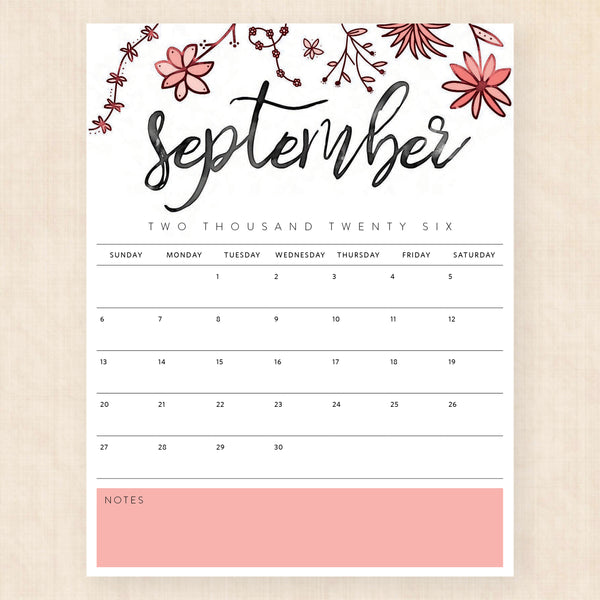 september 2026 calendar pixie prairie