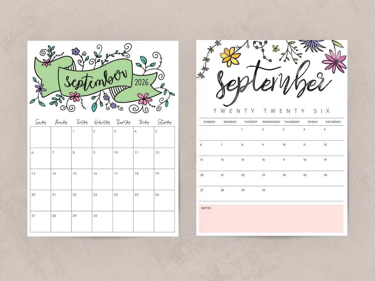 september 2026 calendar