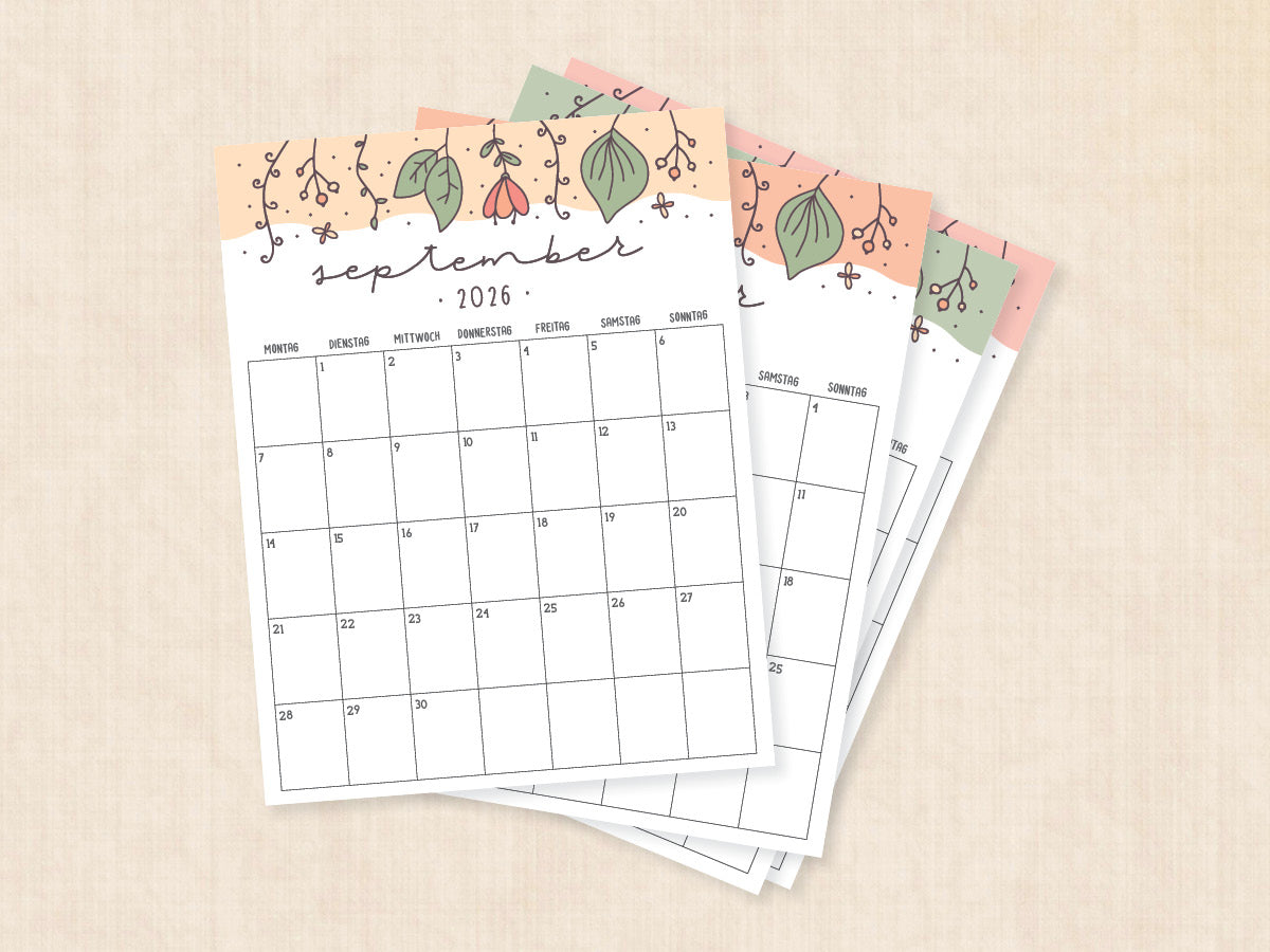 september 2026 kalender