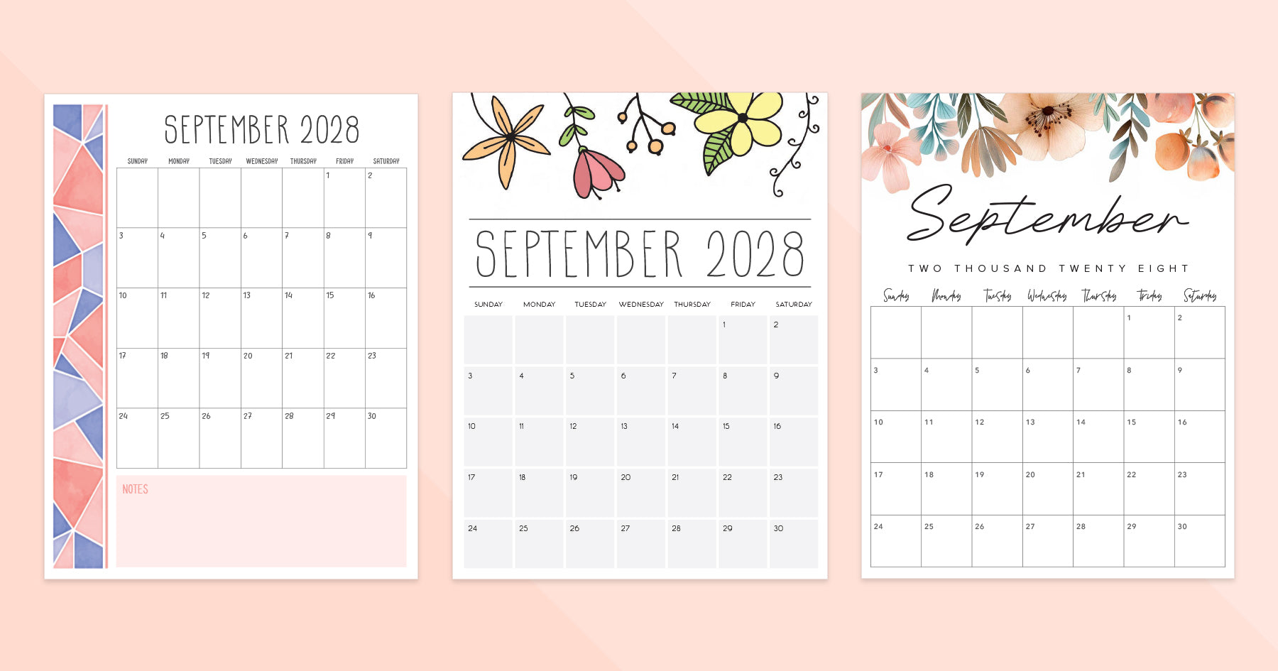 september 2028 calendar