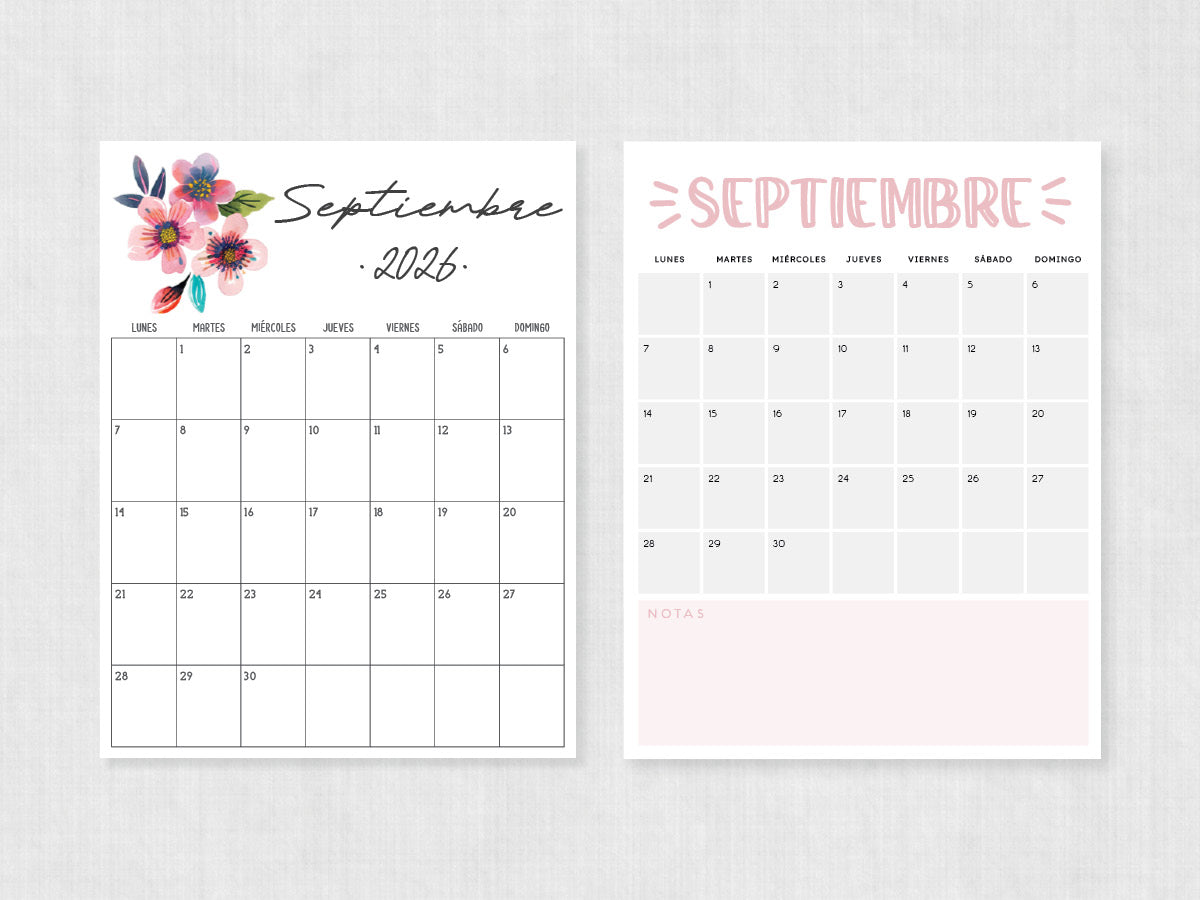septiembre 2026 calendario para imprimir