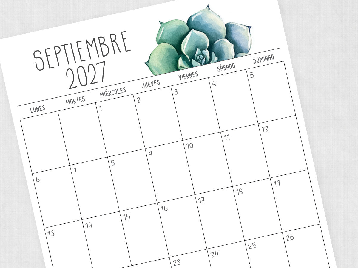 septiembre 2027 calendario plantilla