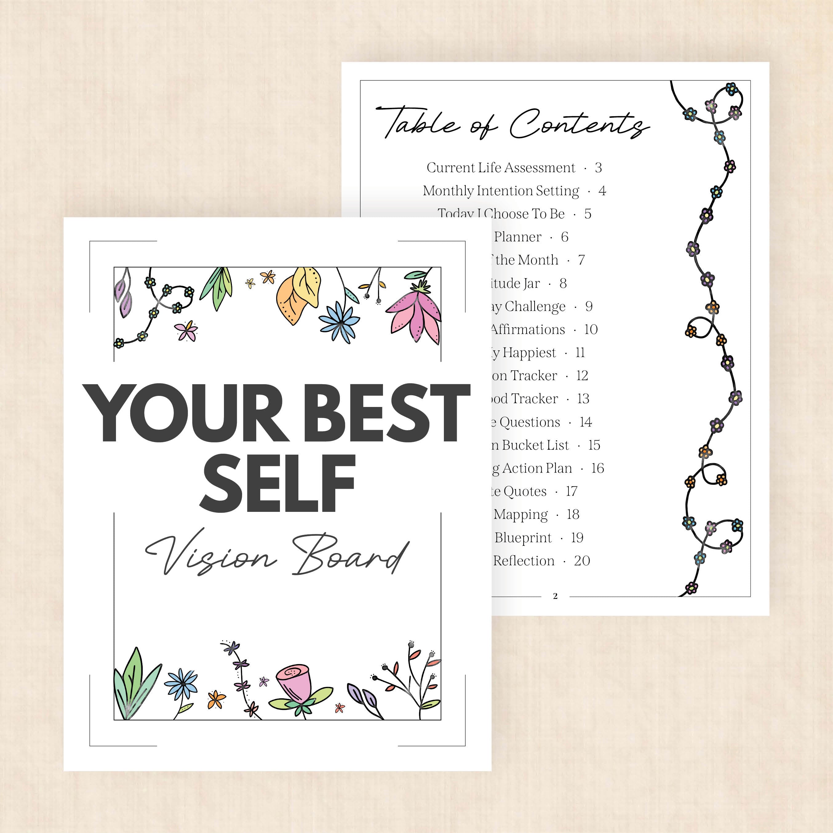 vision board template