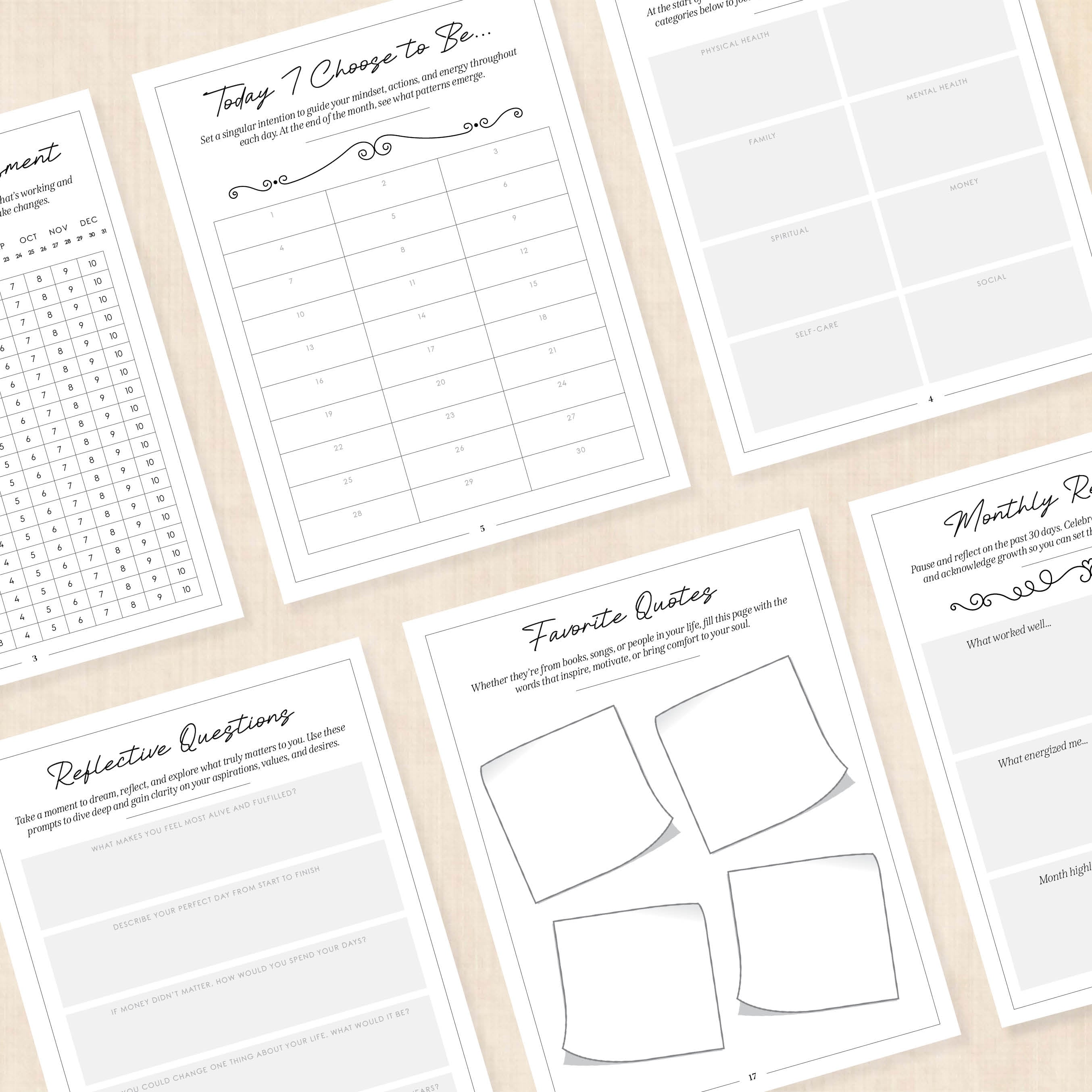 vision board template