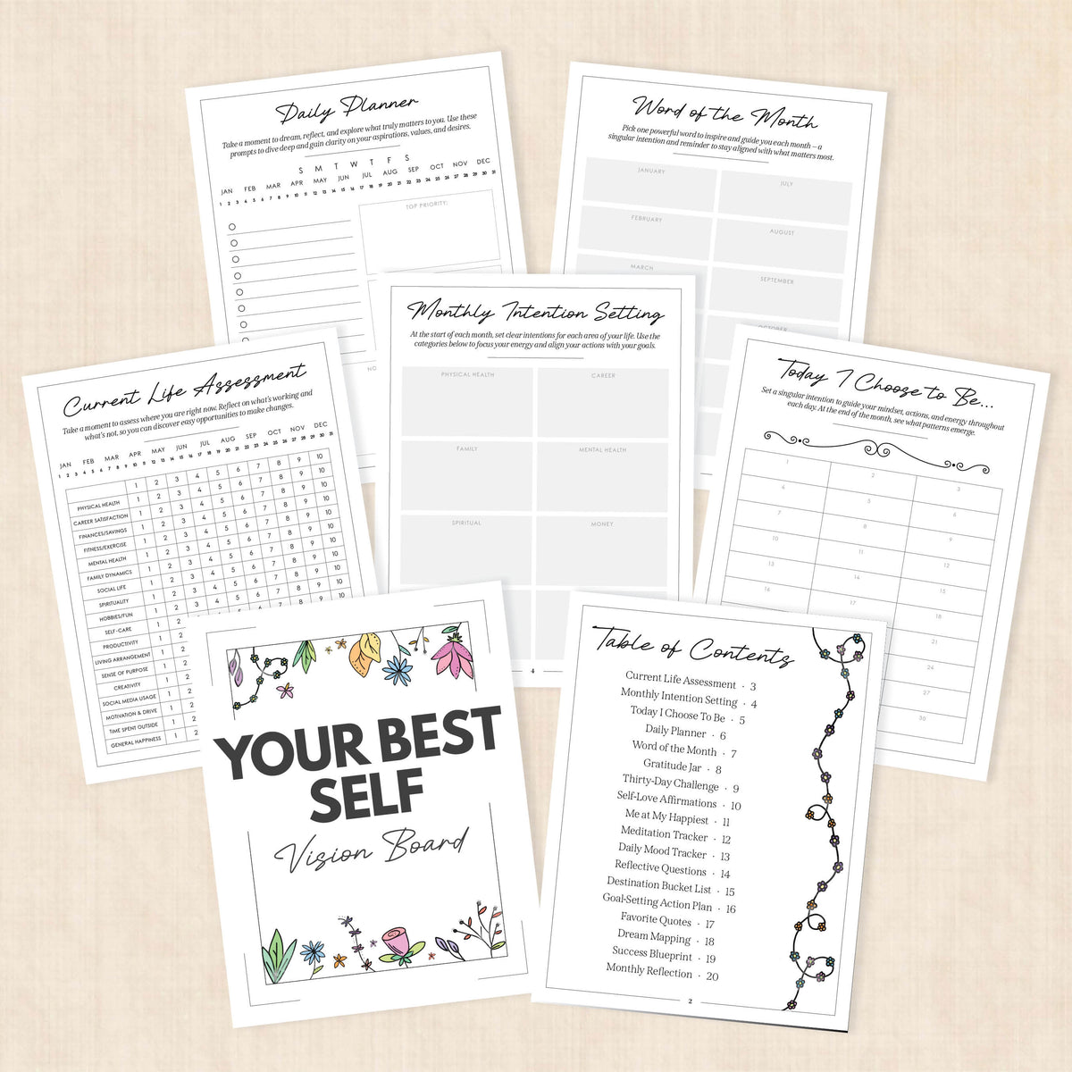 vision board template