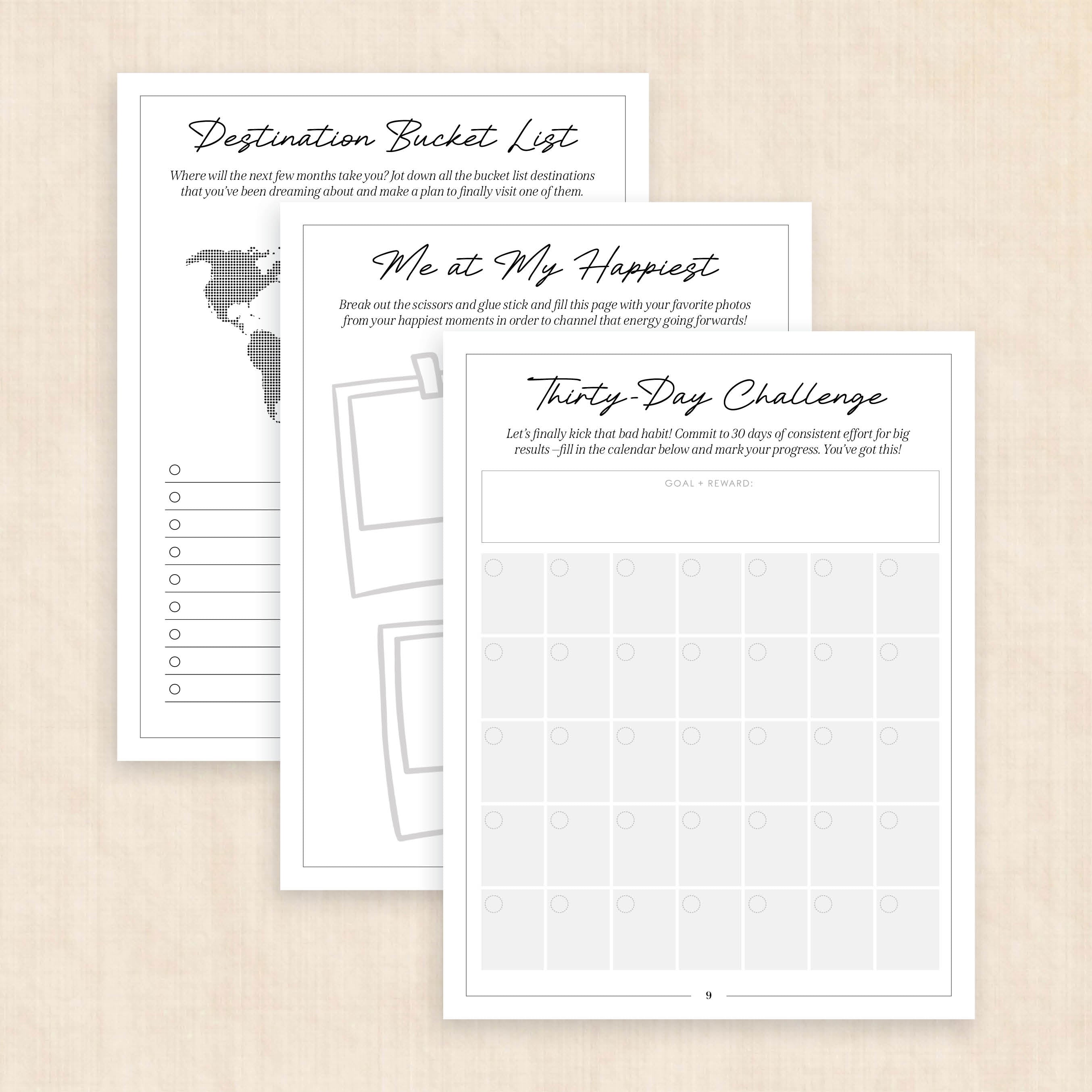 vision board template
