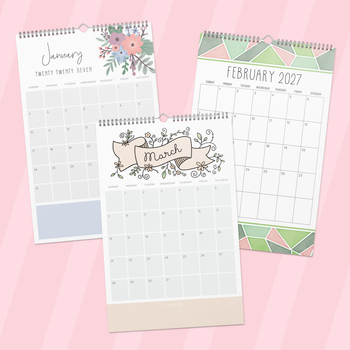 2027 wall calendars