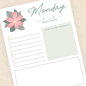 weekly planner PDF