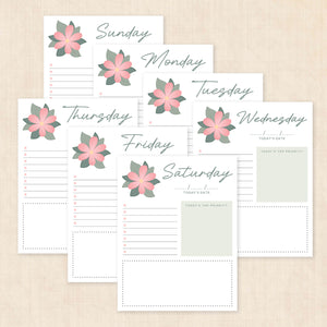 weekly planner PDF