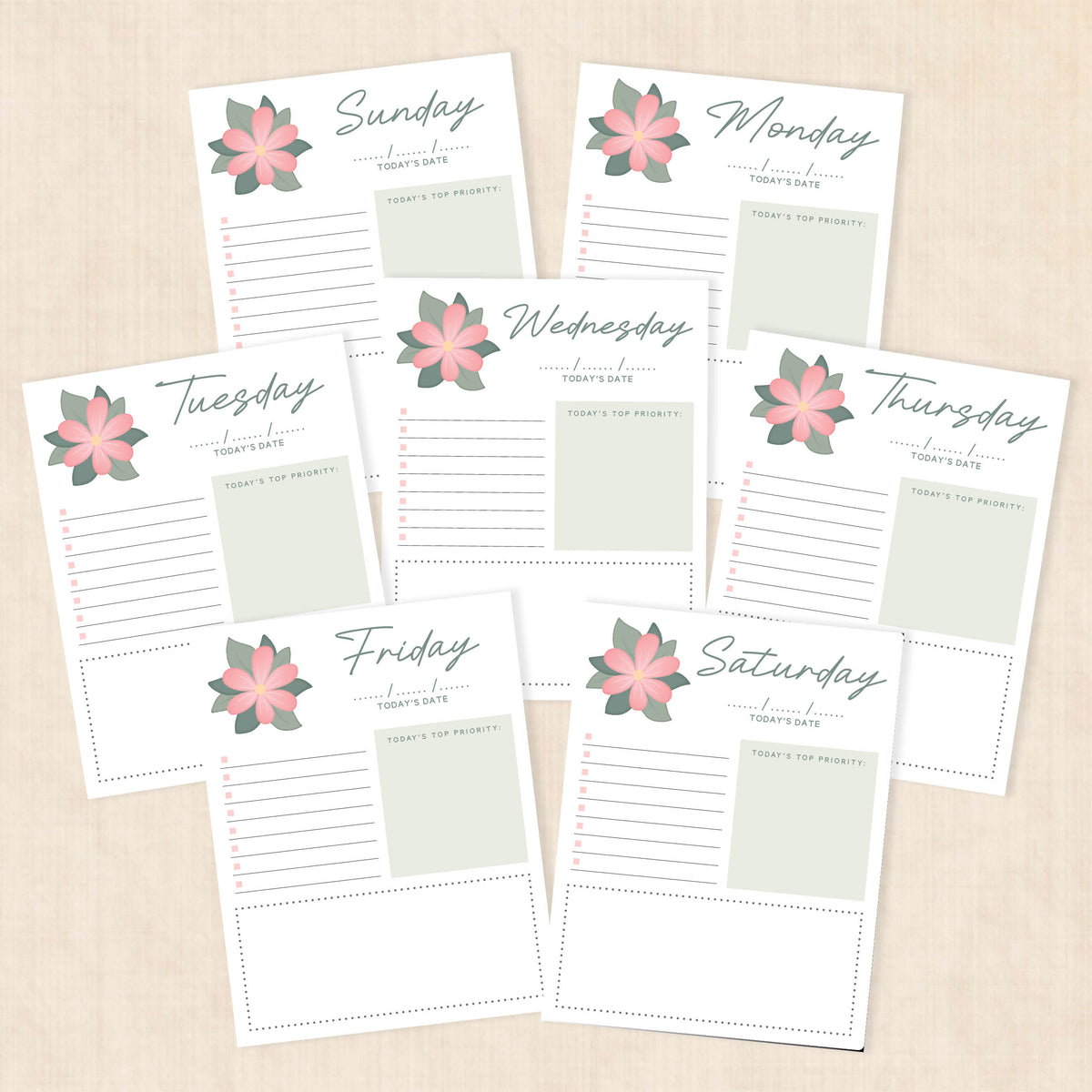weekly planner PDF