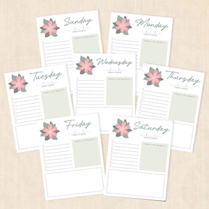weekly planner PDF