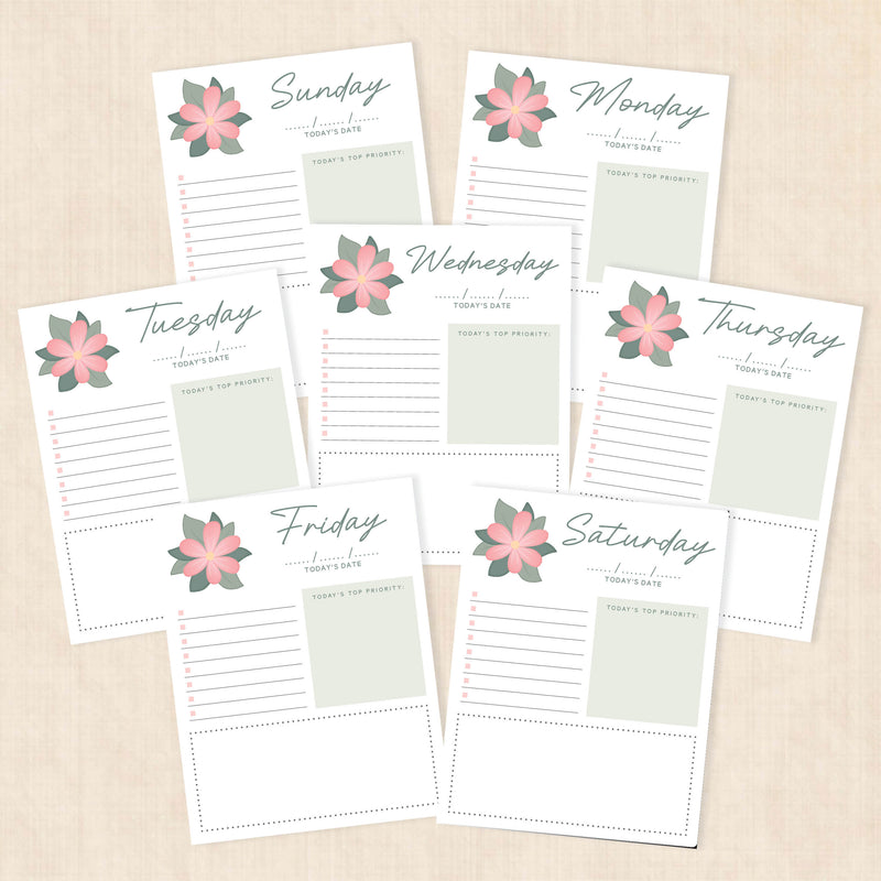 weekly planner PDF