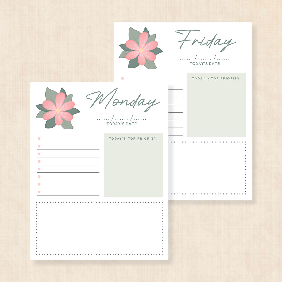 weekly planner PDF