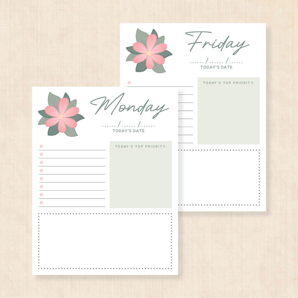 weekly planner PDF