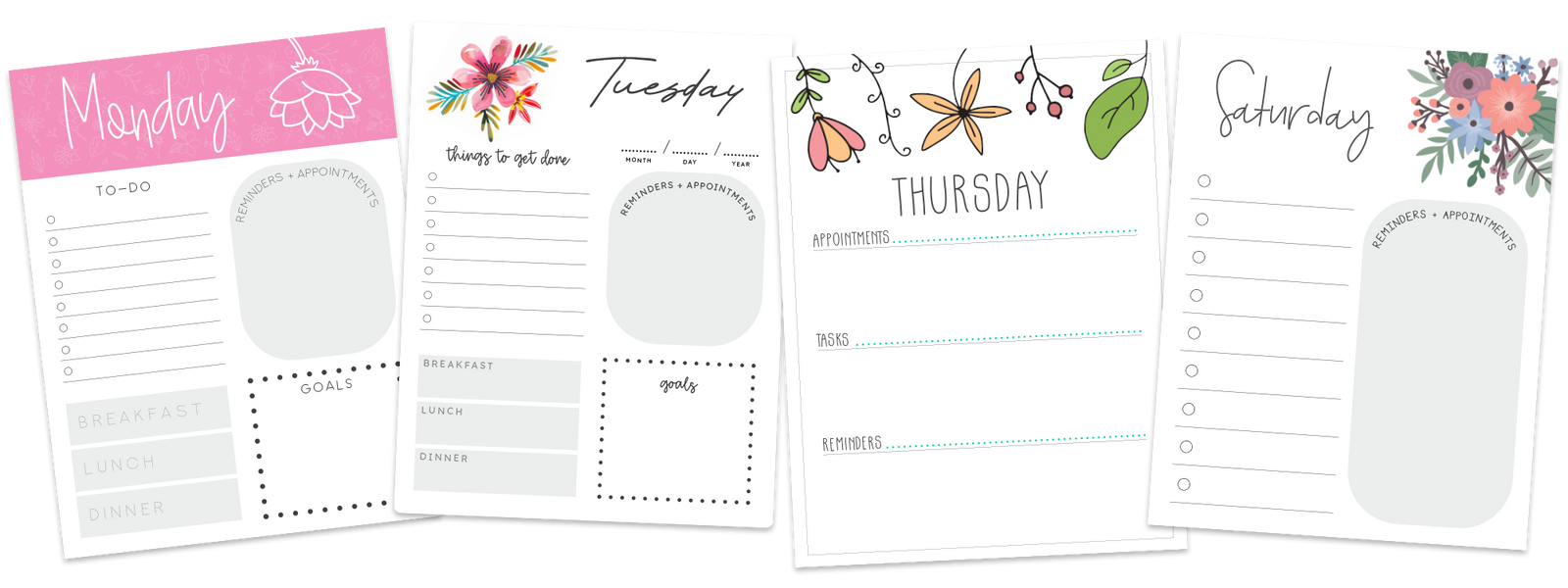 weekly planner printable