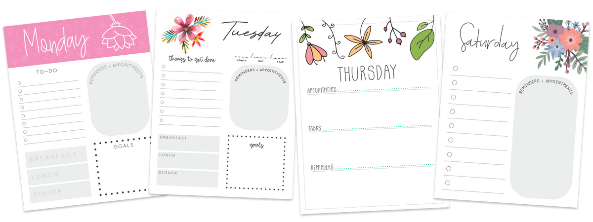 weekly planner printable