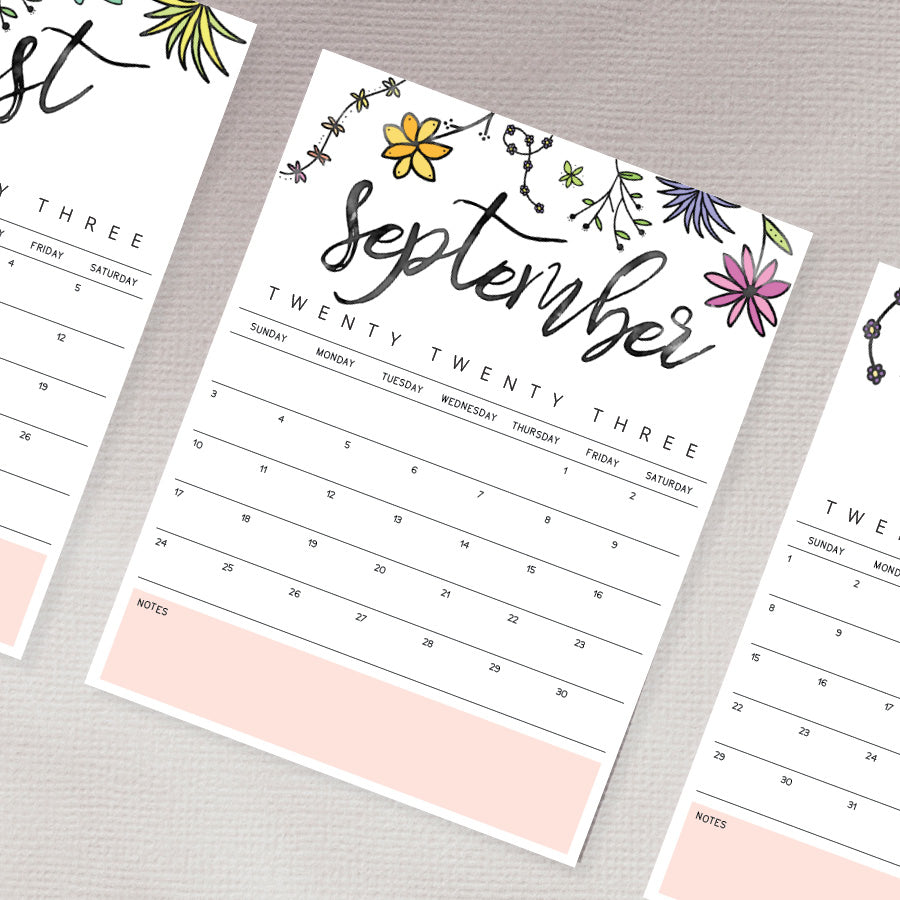 Printable 2023 Calendar · Tidy Plans