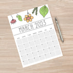Load image into Gallery viewer, printable march 2023 calendar
